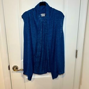 Van Heusen sleeveless knit open from cardigan duster sweater size L
